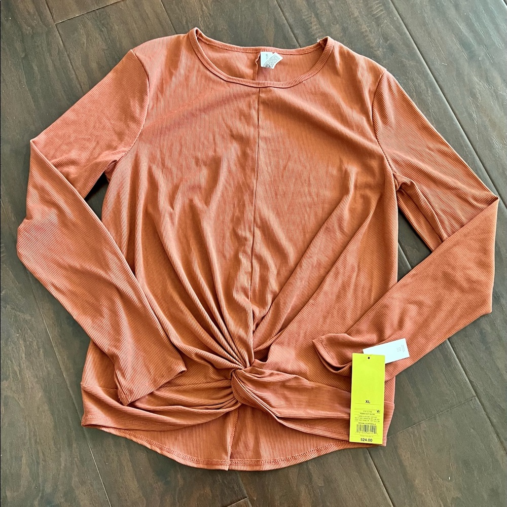 Dark peach shirt